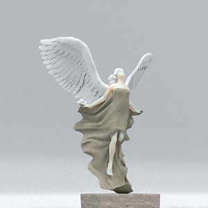 laos Angel Statue 3D model