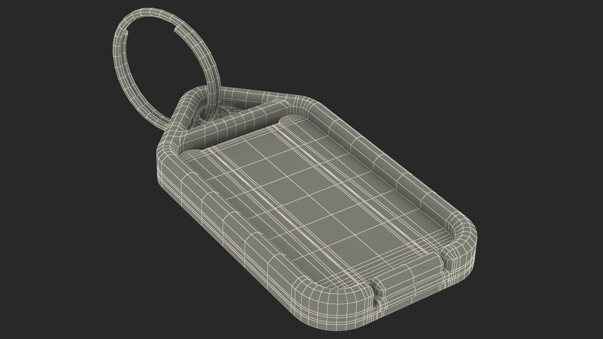 3D Clear Plastic Key Tag With Flap Open - TurboSquid 1781653