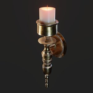 Wall candle holder 3D Model