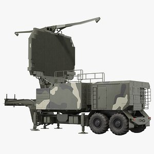 Long Range Radar TOMBSTONE 64N6 Camo Trailer