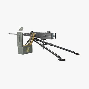 M2 Browning 3D model