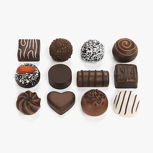 3D chocolate candies