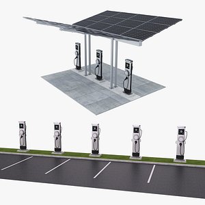 Charging Station Collection 3D model