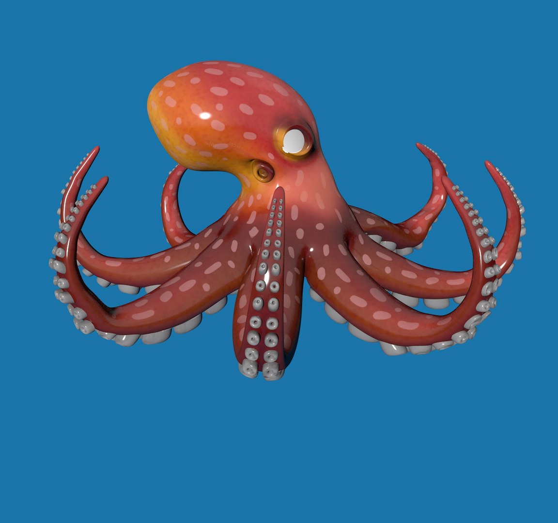 3D Octopus Rigged Model - TurboSquid 1589040