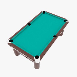 Pool Table Brunswick Green Empty
