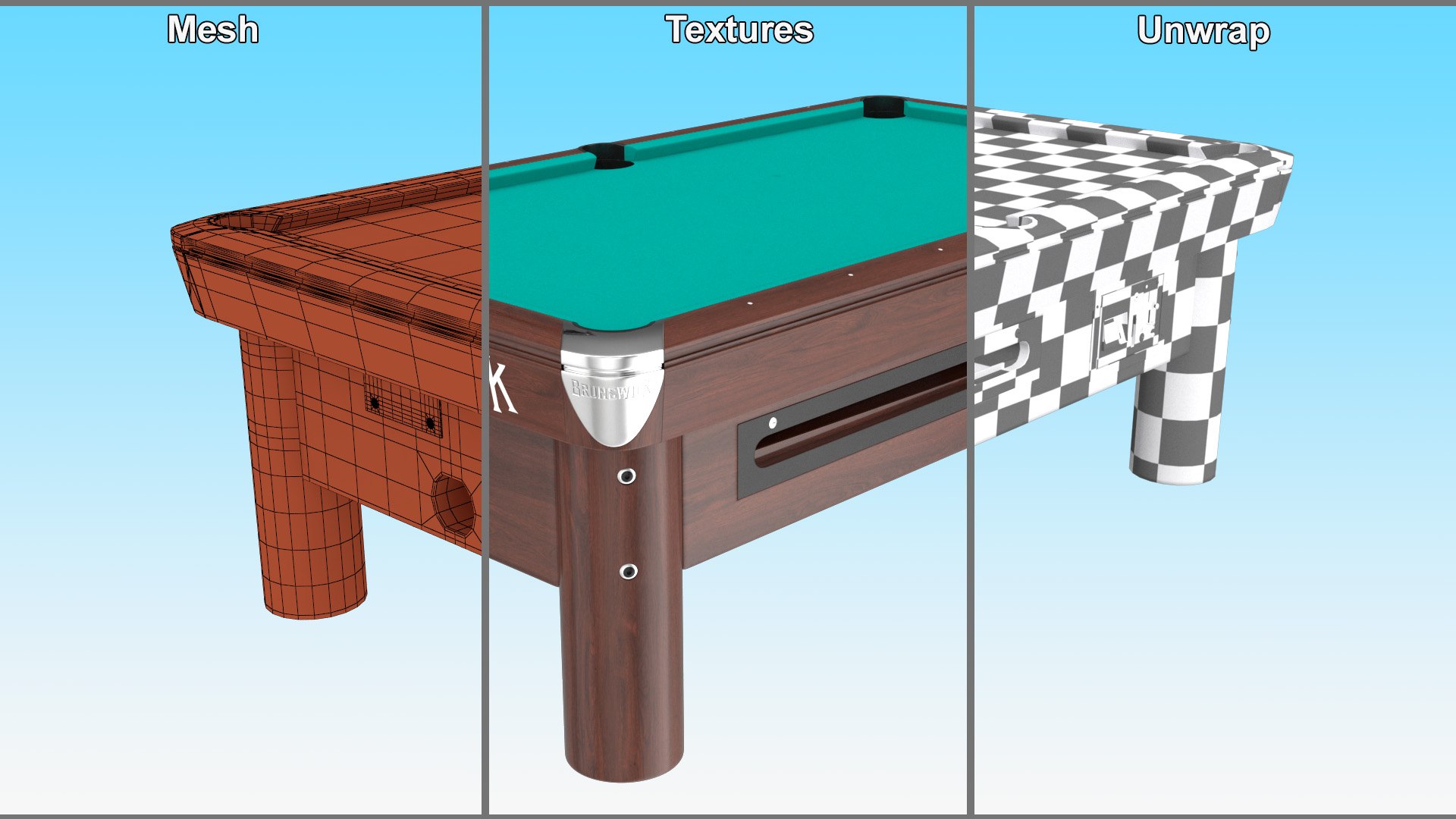 Pool Table Brunswick Green Empty model https://p.turbosquid.com/ts-thumb/Zo/JpGRXW/Jg/pooltablebrunswickgreenemptyvray3dmodel011/jpg/1713718425/1920x1080/fit_q87/4f38defb9415d946a36159c67787b95228c85e35/pooltablebrunswickgreenemptyvray3dmodel011.jpg