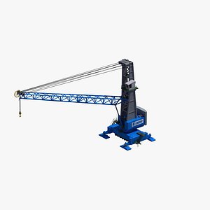 3D hmk mobile crane model