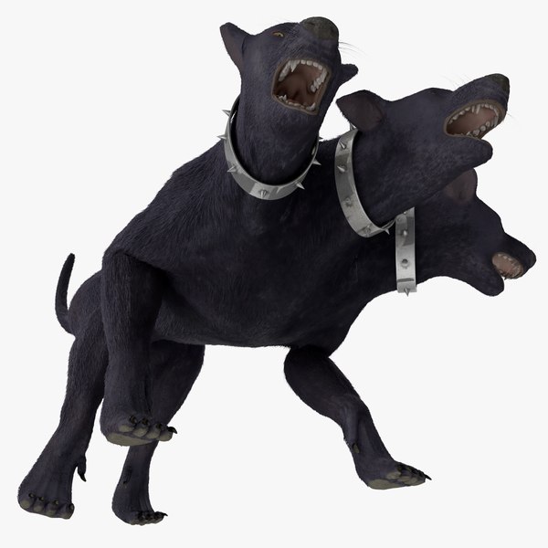 3d Model Three-headed Dog Cerberus Fur