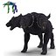 Three-Headed Dog Cerberus Fur Rigged