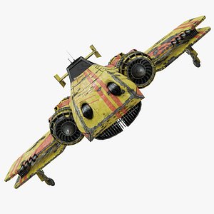 3D space fighter plane