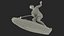Man with Jet Surfboard 3D model