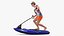Man with Jet Surfboard 3D model