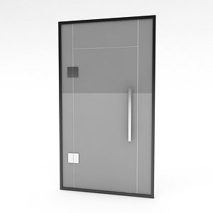 office glass door 02 model