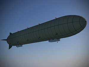 zeppelin rigid airship 3d model