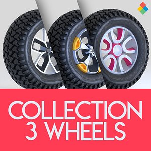 wheel design 1 tire 3D model