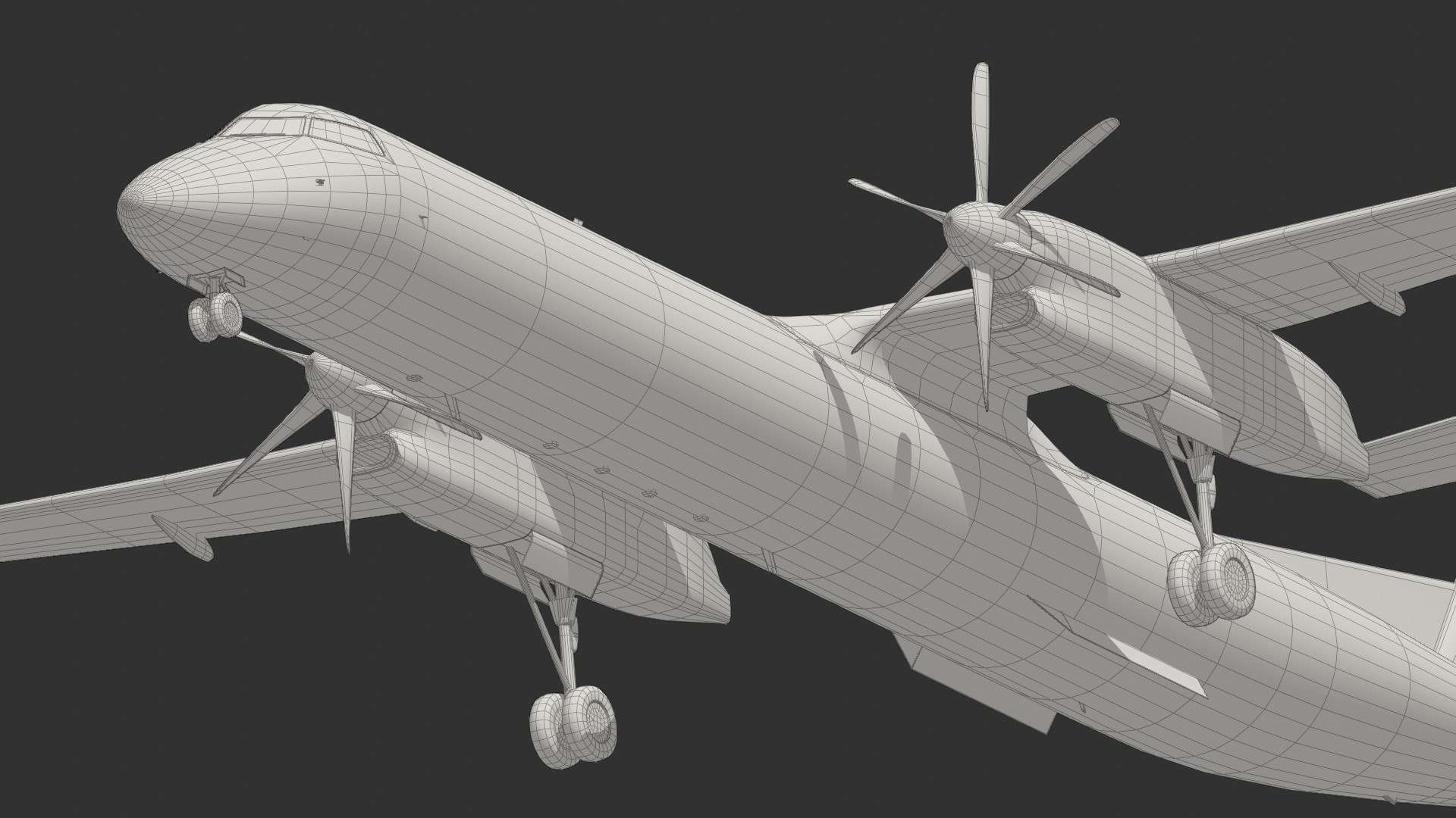 White Livery DASH8 SC 3D - TurboSquid 2245840