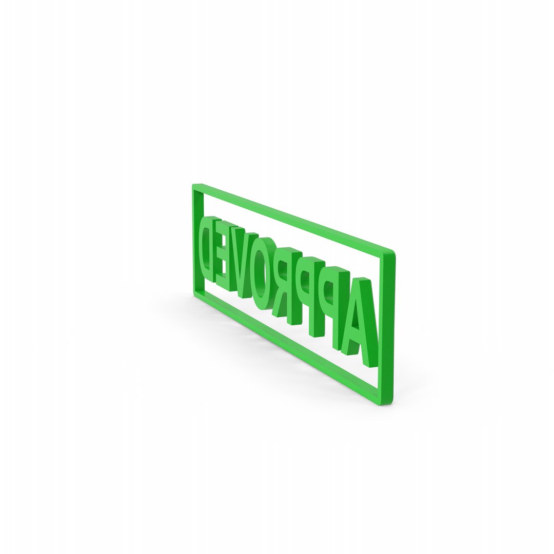 3D Green Approved Stamp https://p.turbosquid.com/ts-thumb/Zo/b5LCNA/8S/greenapprovedstamp.h12.2k/png/1732516838/1920x1080/fit_q87/0f28dcaf8bf38b4889c100eadeac4ceaf7e22848/greenapprovedstamp.h12.2k.jpg