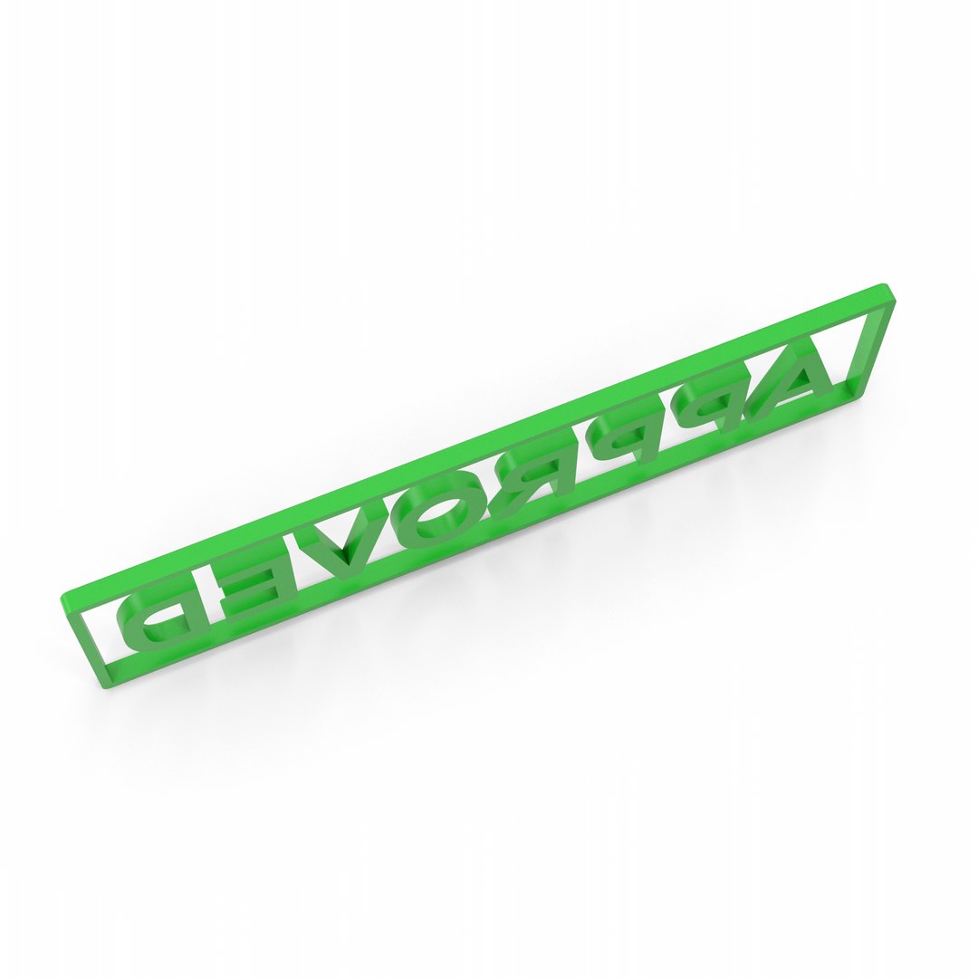3D Green Approved Stamp https://p.turbosquid.com/ts-thumb/Zo/b5LCNA/JE/greenapprovedstamp.c08.2k/png/1732516838/1920x1080/fit_q87/a772d49e02dd27489bd135d312156e6e586cfd17/greenapprovedstamp.c08.2k.jpg