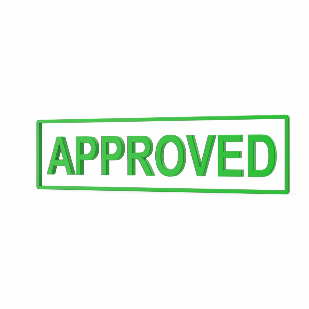 3D Green Approved Stamp https://p.turbosquid.com/ts-thumb/Zo/b5LCNA/U0/greenapprovedstamp.i02.2k/png/1732516843/1920x1080/fit_q87/f025421e6e045de94986d3bbac8544faff34a97a/greenapprovedstamp.i02.2k.jpg