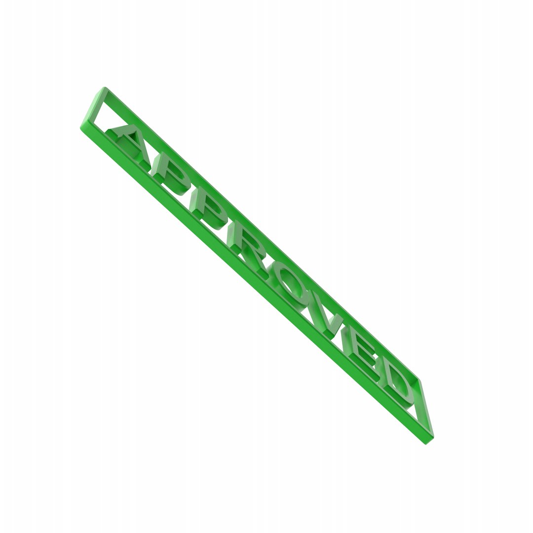 3D Green Approved Stamp https://p.turbosquid.com/ts-thumb/Zo/b5LCNA/zW/greenapprovedstamp.o15.2k/png/1732516839/1920x1080/fit_q87/fef3725ccc1c71c0f006f8dbeddd83d595137dbb/greenapprovedstamp.o15.2k.jpg