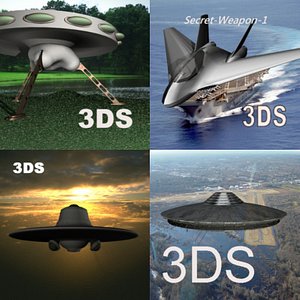 3d model of ufo secret