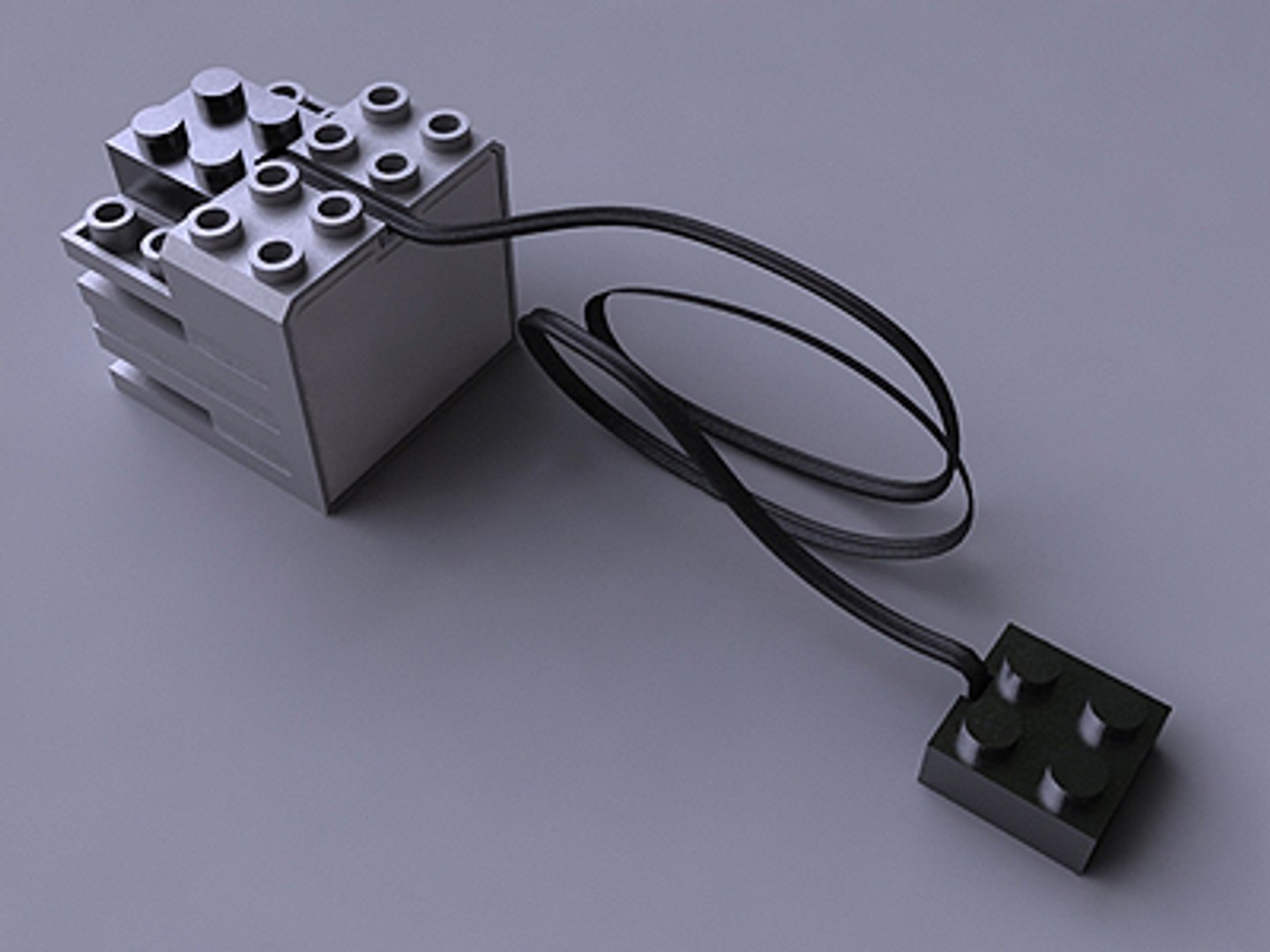 3d lego efficiency motor servo model