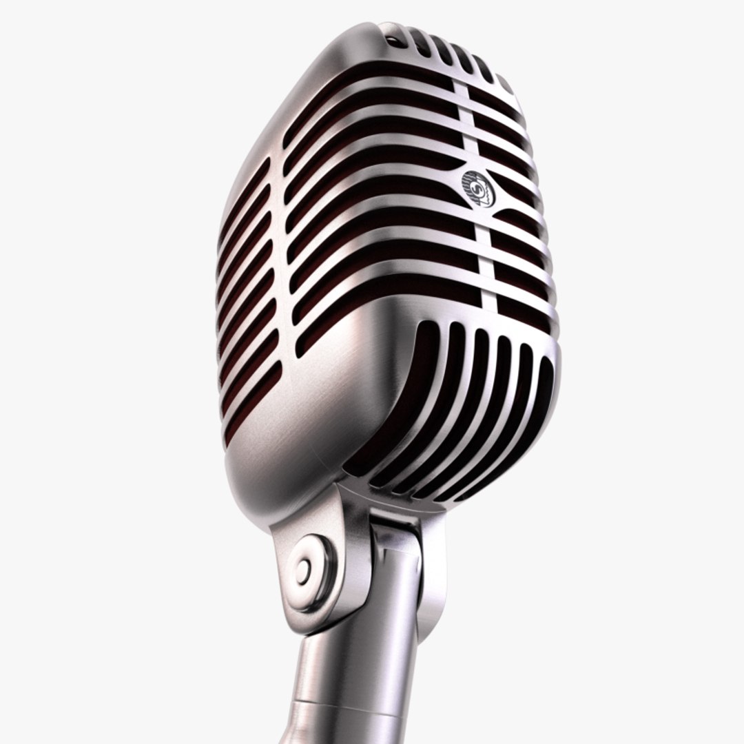 Realistic Shure Microphone Mic C4d