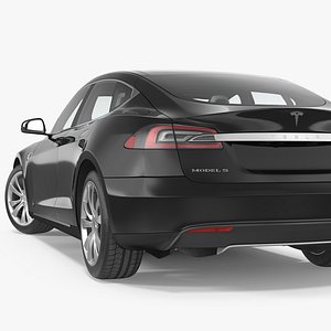 Tesla Model S 90D 2015 Rigged 3D Model