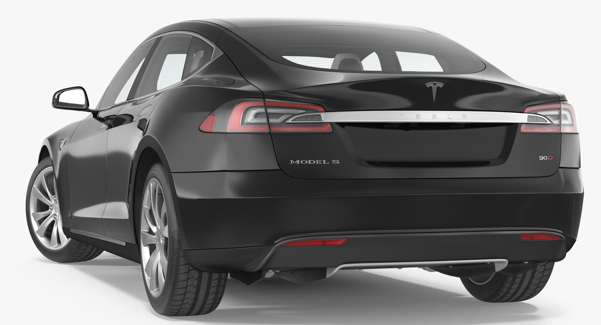Tesla Model S 90D 2015 Rigged 3D Model 3D model preview