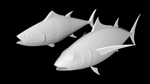 tuna fish 3D model