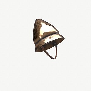 Ancient Helmet Pilos 3D Model Game Ready PBR Low Poly 3D model