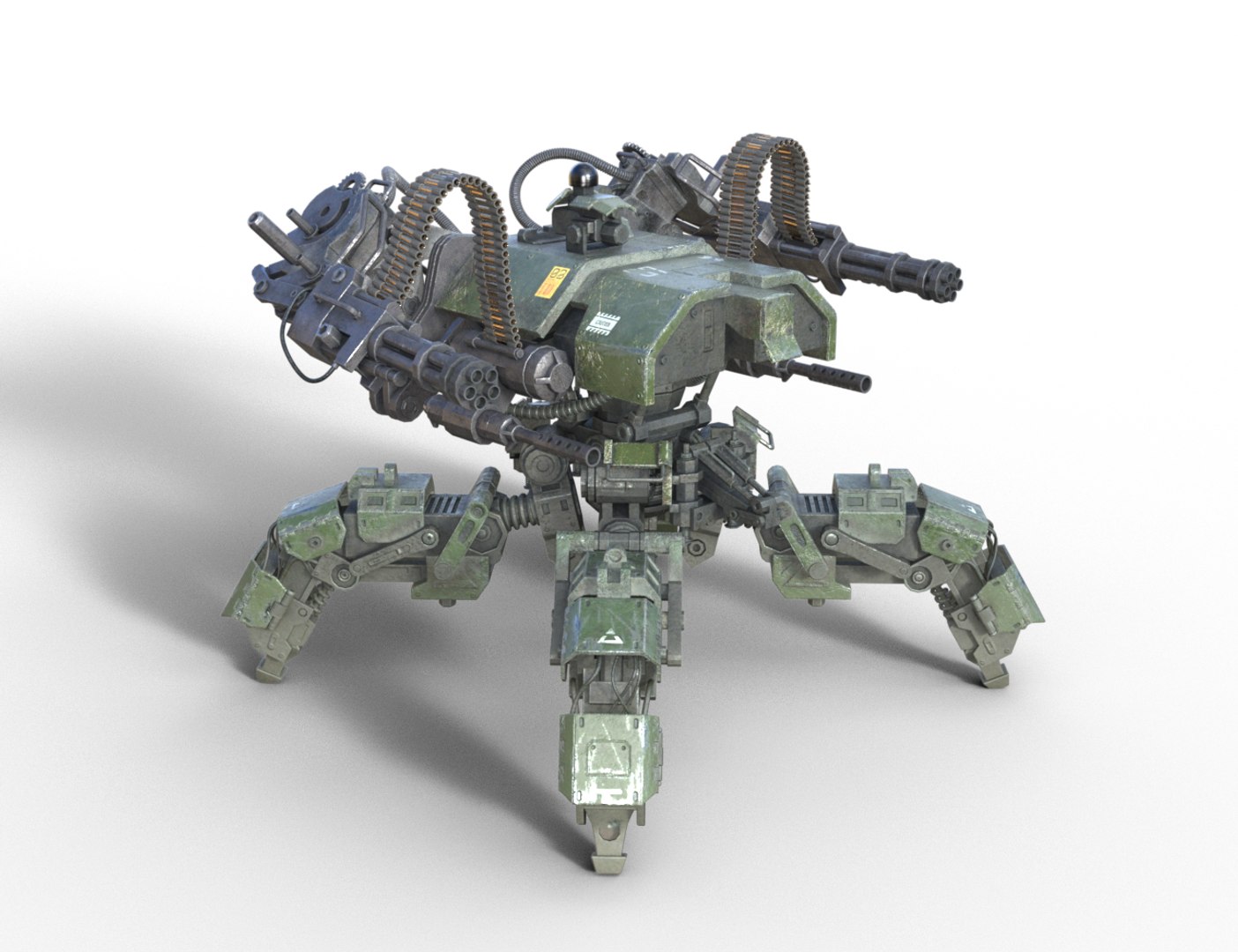 3D model Sci-Fi  Heavy Quad Mech Spider https://p.turbosquid.com/ts-thumb/Zo/vdWHEu/3D/robosecurity02/png/1789301224/1920x1080/fit_q87/aaf9a2c3b854177afe5b075d2993b696dc649f74/robosecurity02.jpg
