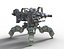 Sci-Fi Heavy Quad Mech Spider
