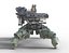 Sci-Fi Heavy Quad Mech Spider