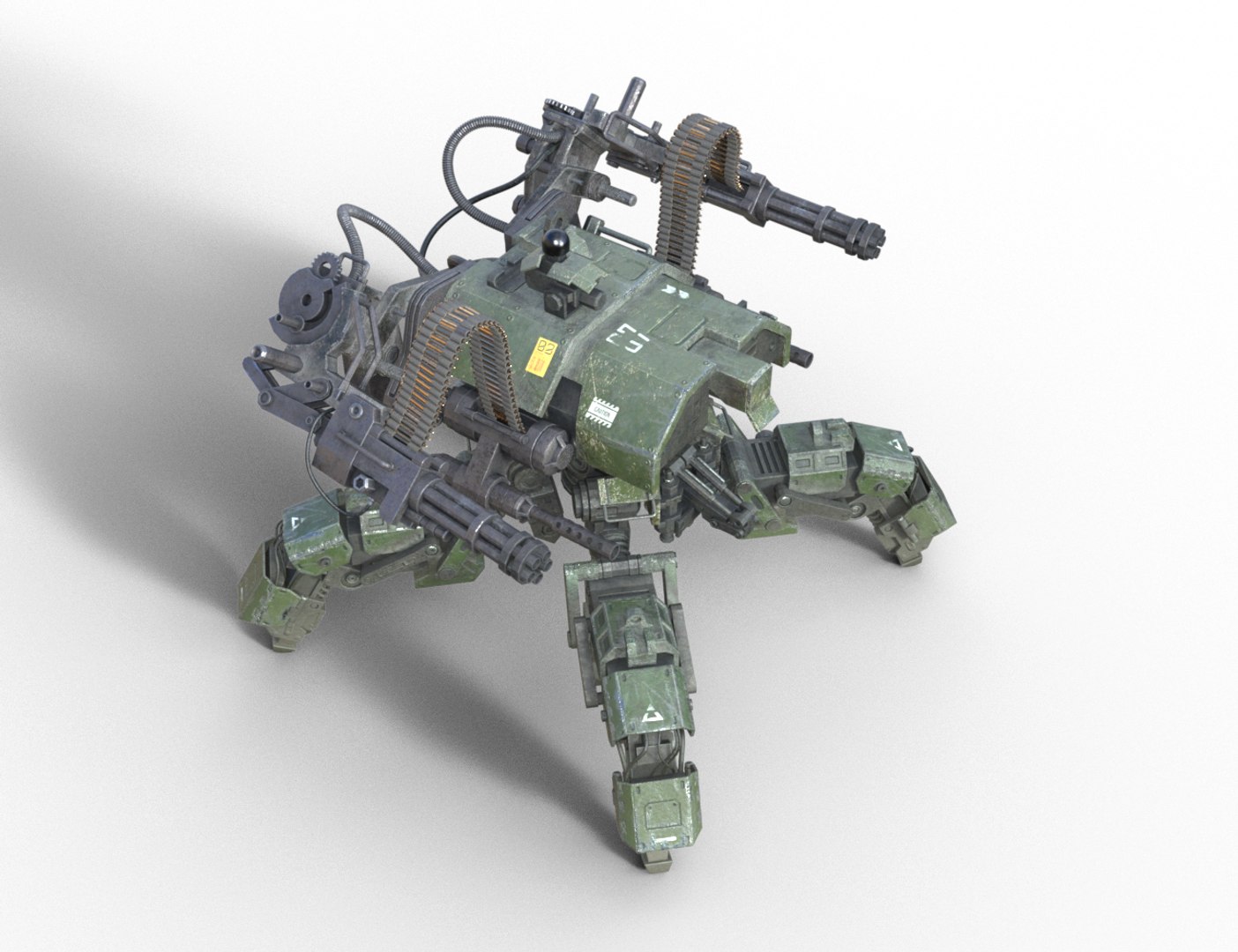 3D model Sci-Fi  Heavy Quad Mech Spider https://p.turbosquid.com/ts-thumb/Zo/vdWHEu/XA/robosecurity09/png/1789301229/1920x1080/fit_q87/e6f8d0d2482b2fc8f851ae28e7448eb9649e013a/robosecurity09.jpg