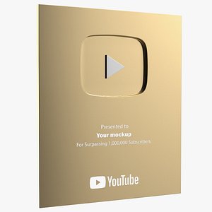 Golden Youtube Button