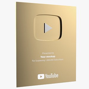 Golden Youtube Button