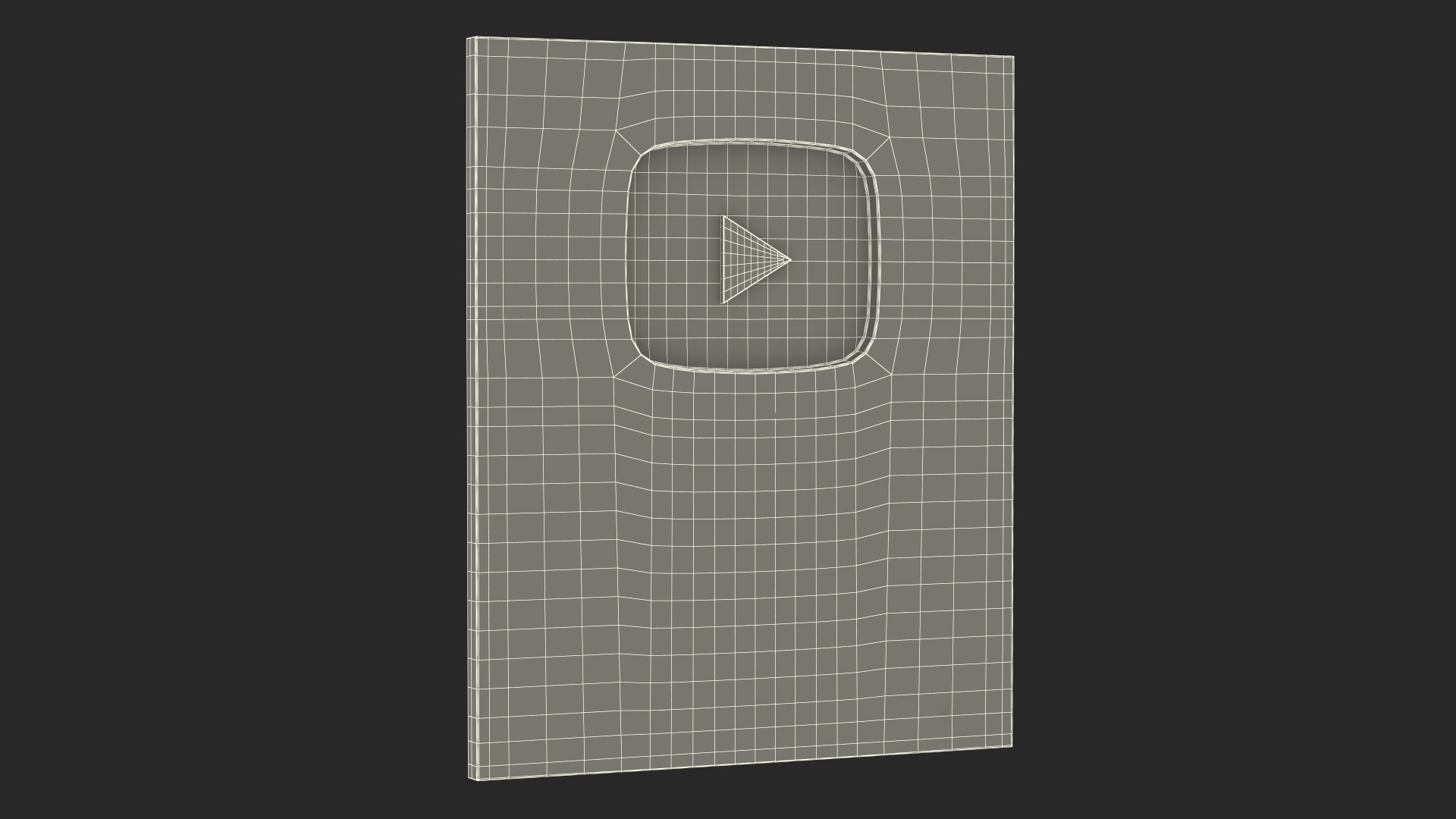 Golden Youtube Button 3D model - TurboSquid 2163575