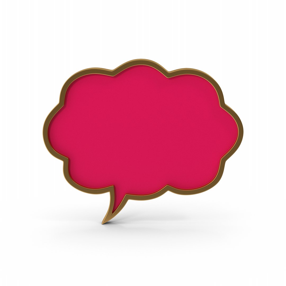 3D Speech Bubble Symbol model https://p.turbosquid.com/ts-thumb/Zo/vqyTnl/eA/speechbubblesymbol.h01.2k/png/1731145837/1920x1080/fit_q87/06aaaeb681f7b7272b3f4c07ebcc9484d73779f2/speechbubblesymbol.h01.2k.jpg