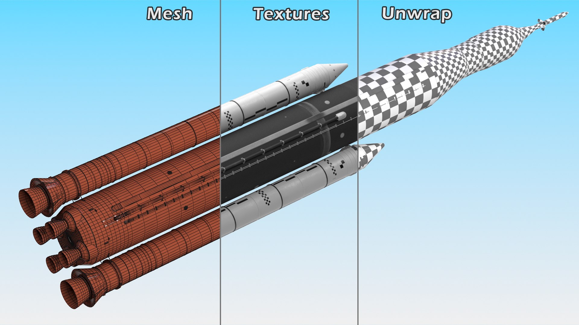 Space Launch System 3D Model - TurboSquid 2052318