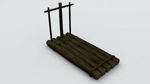 wood raft model