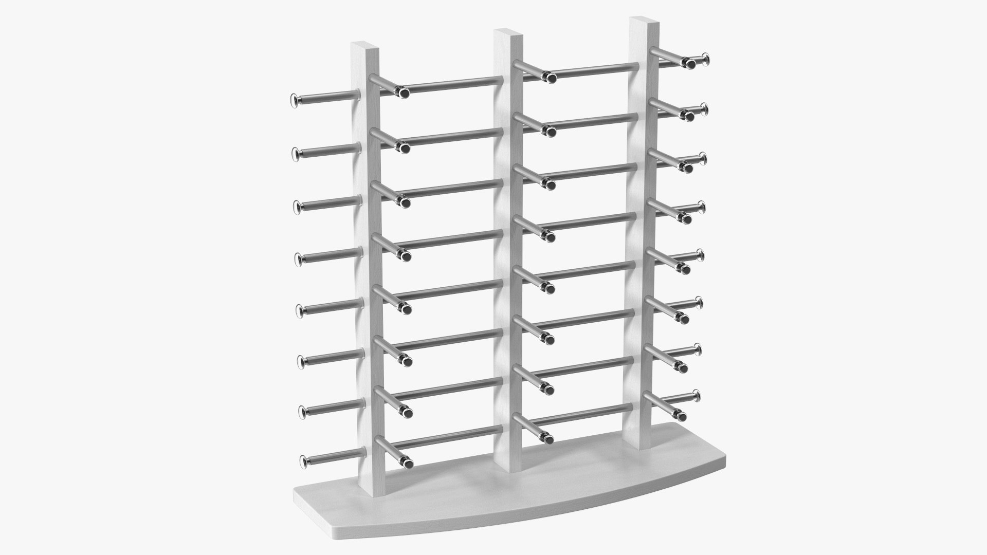 White Glasses Display 3D model preview