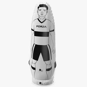 Portable Air Soccer Dummy Junior White 3D