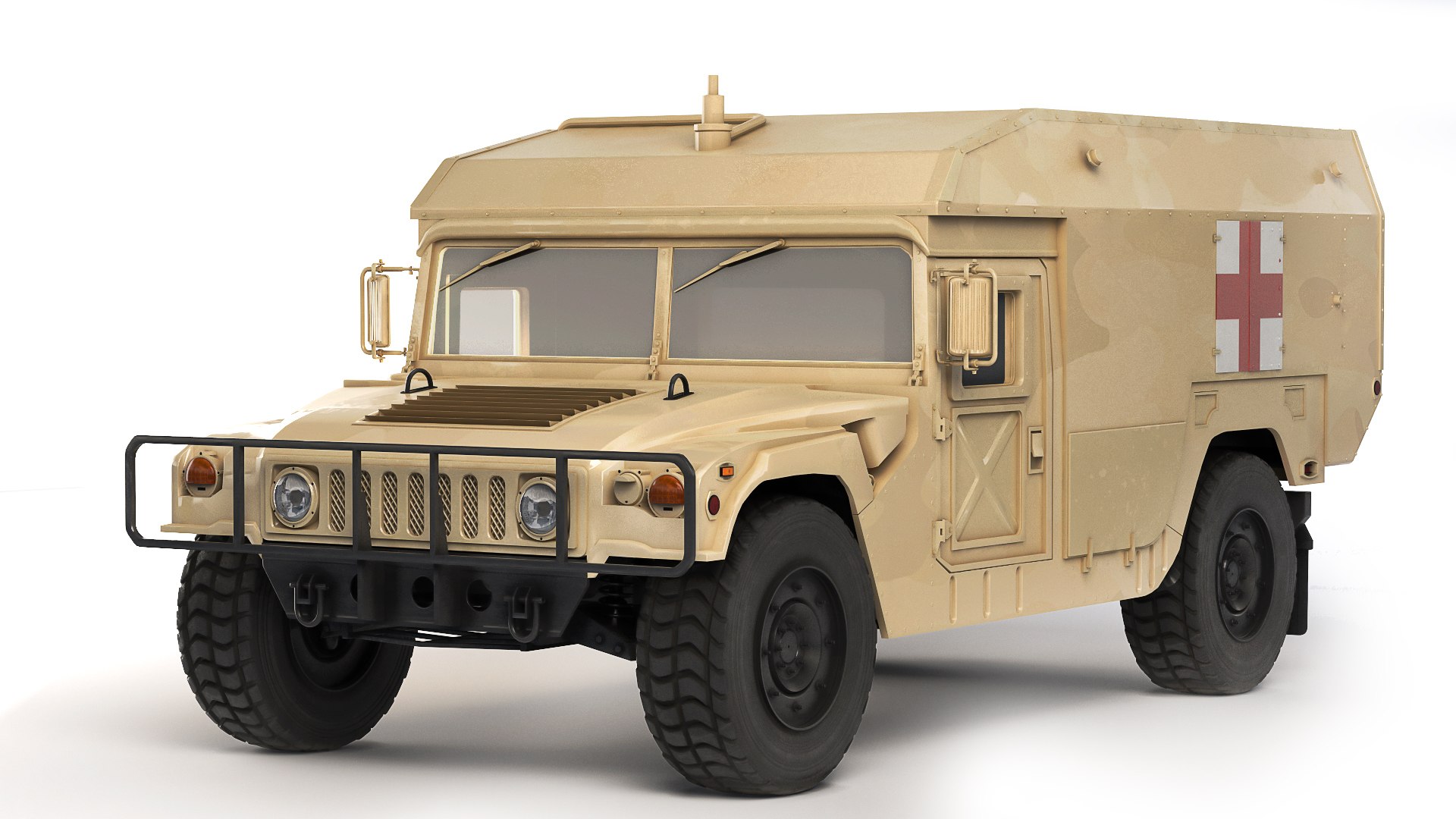 3D Model Humvee Military M996A1 Ambulance 2004 - TurboSquid 2010504