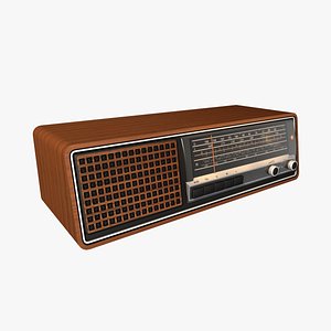 classic radio 1970s 3D