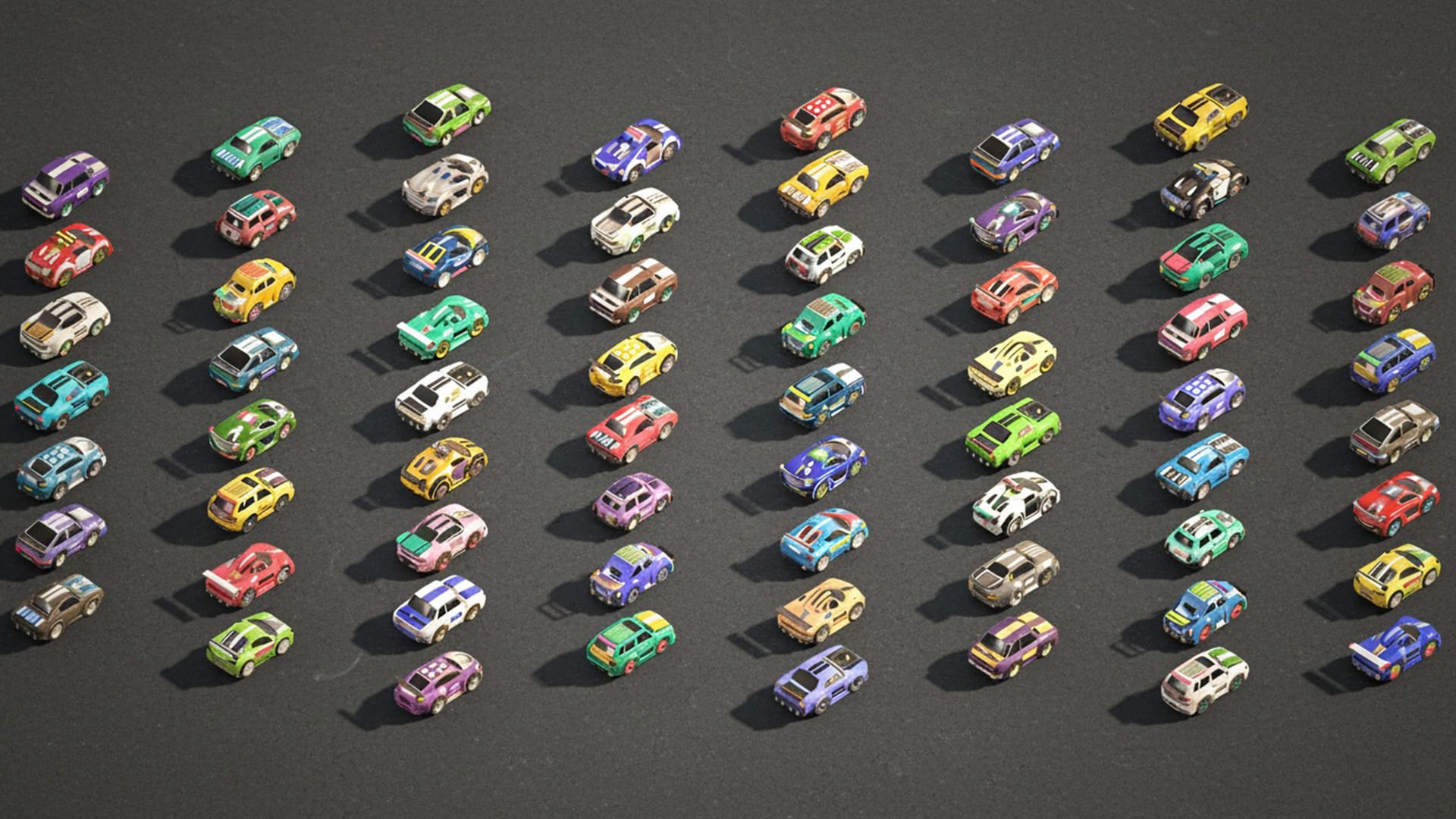 Tiny Sports Car Pack - 66 Low Poly Cute Toon Style Mini Racing Cars Chibi Style 3D https://p.turbosquid.com/ts-thumb/Zp/OdG8S2/7g/cars8/jpg/1757915749/1920x1080/fit_q87/6e258077e438382426c8ad15efdf03760edea140/cars8.jpg