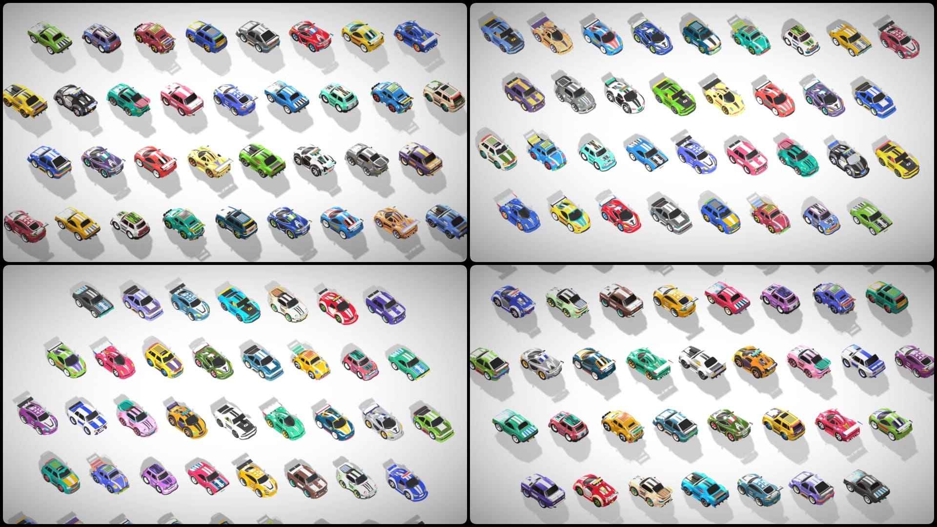 Tiny Sports Car Pack - 66 Low Poly Cute Toon Style Mini Racing Cars Chibi Style 3D https://p.turbosquid.com/ts-thumb/Zp/OdG8S2/8j/collage6/jpg/1757915913/1920x1080/fit_q87/039126da219236170b21b61ae45765f604c28c05/collage6.jpg