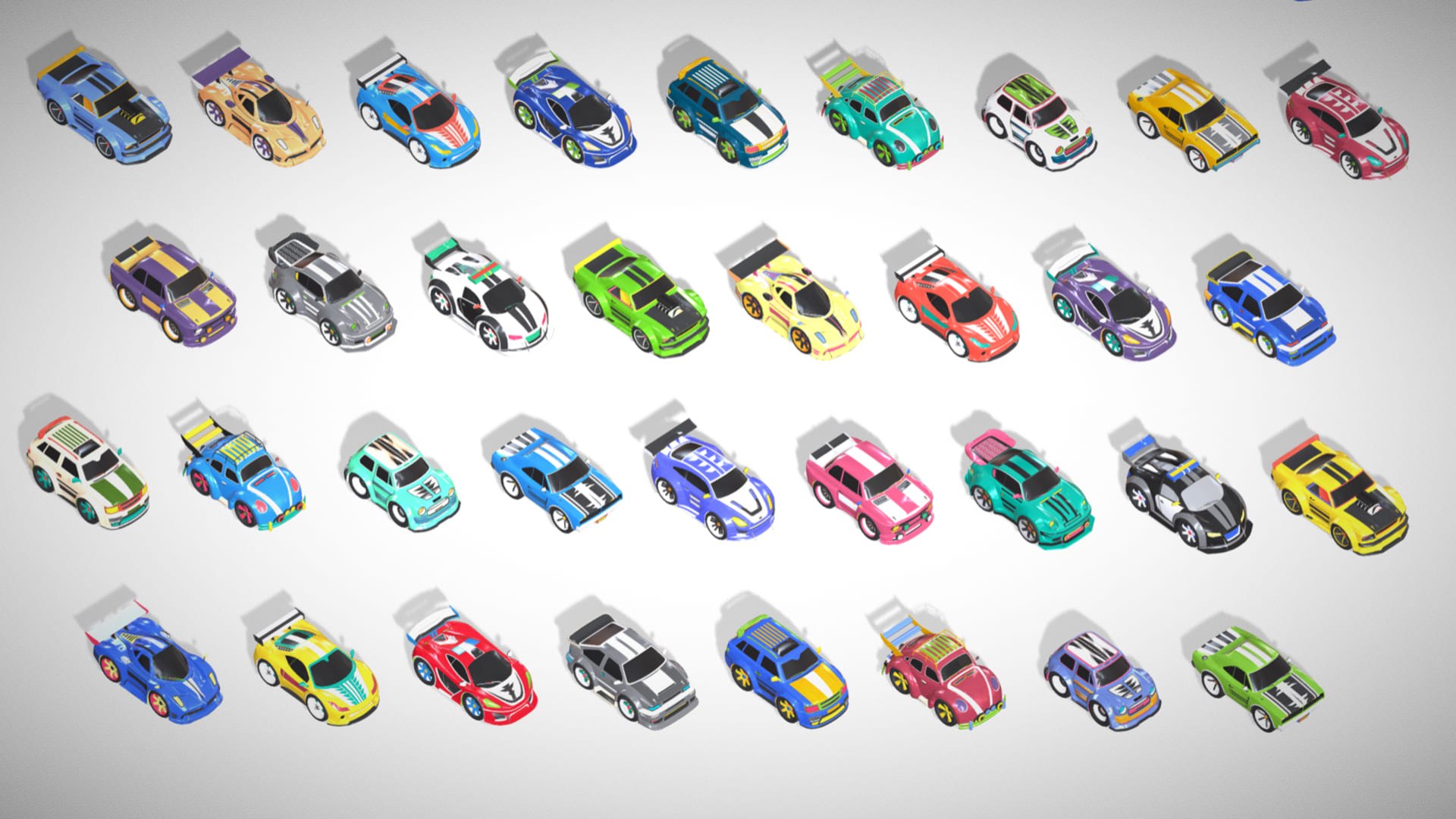 Tiny Sports Car Pack - 66 Low Poly Cute Toon Style Mini Racing Cars Chibi Style 3D https://p.turbosquid.com/ts-thumb/Zp/OdG8S2/wm/s10.1/jpg/1757915984/1920x1080/fit_q87/c6acfa2d1b675e493607c8ef88c296720deb19e1/s10.1.jpg