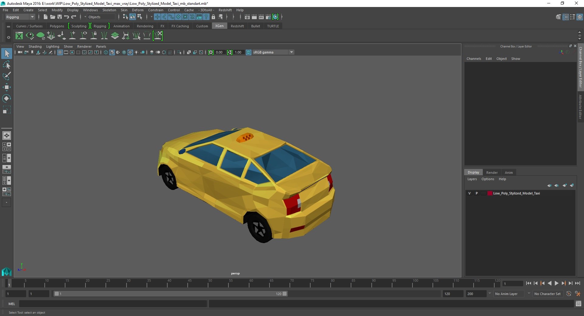 Low Poly Stylized Model Taxi 3D Model - TurboSquid 2273251