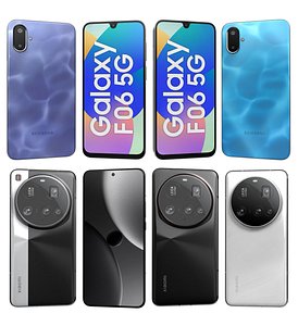 Samsung Galaxy F06 5G and Xiaomi 15 Ultra 3D model